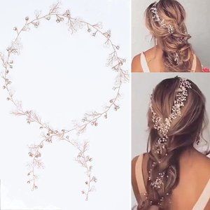 Hair Vine Long Headband (100cm / 39.3inches) Rose Gold